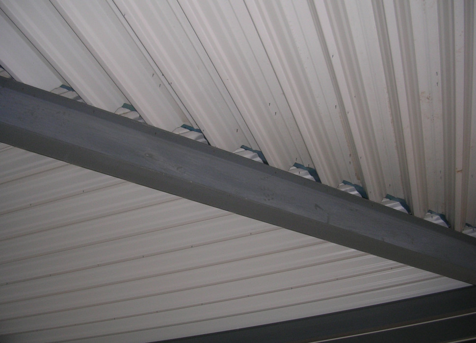 photo of Air Test Diagonal roof sheet needs sealing